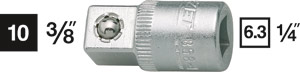 1/4tum Adapter   i gruppen Handverktyg / 1/4tum Tapp  (6,3mm) / vriga hos Wallin & Stackeflt (858-1)