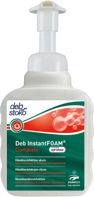 HANDDESINFEKTION DEB INSTANTFOAM COMPLETE 400 ML i gruppen Personligt skydd / Hygien hos AD Butik Örebro / Wallin & Stackefält (1143-01880)