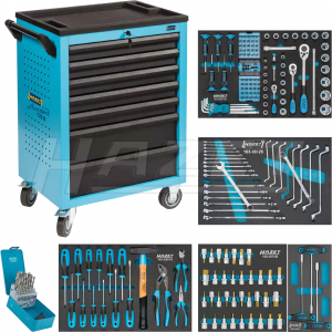 Tool trolley with 204 expert tools! i gruppen Hazet.se / HAZET Deals & news hos AD Butik rebro / Wallin & Stackeflt (178N-7-204)