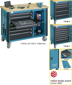 WORK BENCH, MOBILE i gruppen Hazet.se hos AD Butik Örebro / Wallin & Stackefält (179W-7)