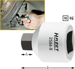 SCREWDRIVER SOCKET i gruppen Hazet.se hos AD Butik rebro / Wallin & Stackeflt (2584-8)