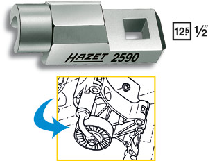 Hylsa fr remspning   i gruppen Handverktyg / Specialverktyg / Motor / Generator / Startmotor/Batteri hos Wallin & Stackeflt (2590-1)