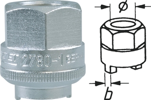 DRIVE NUT i gruppen Hazet.se hos AD Butik rebro / Wallin & Stackeflt (2780-1)