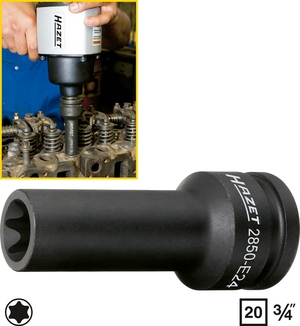 TORX IMPACT SOCKET i gruppen Hazet.se hos AD Butik rebro / Wallin & Stackeflt (2850-E20)