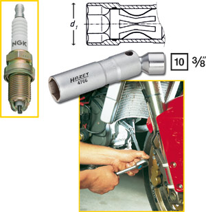  Tndstifthylsa 3/8', Hazet i gruppen Handverktyg / Specialverktyg / Motor / Tndstiftshylsor hos Wallin & Stackeflt (4766r)