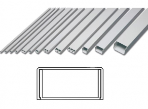 Ledningslist m.lock  10x20mm, 1,2M i gruppen Övrig förbrukning / Elinstallation & tillbehör / Kabelhantering hos AD Butik Örebro / Wallin & Stackefält (51046-0124)