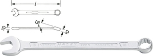 COMBINATION WRENCH i gruppen Hazet.se hos AD Butik rebro / Wallin & Stackeflt (600N-65)