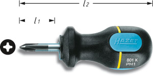 Skruvmejsel 801K Phillips, Hazet i gruppen Handverktyg / Skruvmejslar / Stjrn / Kryss hos AD Butik rebro / Wallin & Stackeflt (801K-PH1r)