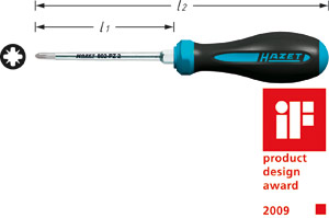Skruvmejsel 802 Pozidriv, Hazet i gruppen Handverktyg / Skruvmejslar / Stjrn / Kryss hos Wallin & Stackeflt (802-PZ0r)