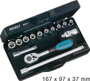 6-POINT SOCKET SET i gruppen Hazet.se hos AD Butik rebro / Wallin & Stackeflt (850-1)