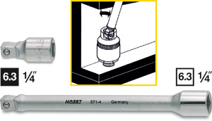  Wobblerfrlngare 1/4 tum, Hazet   i gruppen Handverktyg / 1/4tum Tapp  (6,3mm) / Frlngare hos AD Butik rebro / Wallin & Stackeflt (871-1r)