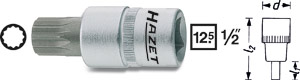 1/2tum Hylsa Intolv M12  i gruppen Handverktyg / 1/2tum Tapp  (12,7mm) / Hylsor hos AD Butik rebro / Wallin & Stackeflt (990-12)