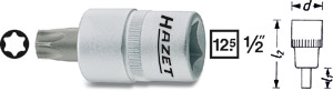 Hylsa 992 Torx 1/2tum, Hazet i gruppen Handverktyg / 1/2tum Tapp  (12,7mm) / Hylsor hos AD Butik rebro / Wallin & Stackeflt (992-T20r)