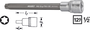 TORX SCREWDRIVER SOCKET i gruppen Hazet.se hos AD Butik rebro / Wallin & Stackeflt (992SLG-T55-130)