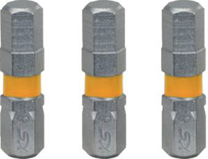  Bits 1/4' insex 3-pack lngd 25 mm, KSTOOLS i gruppen Handverktyg / Bits / Insex hos Wallin & Stackeflt (KS9182051r)