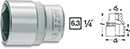 Hylsa 850  6-kant kort  1/4', Hazet