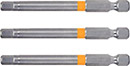 Bits 1/4' insex 3-pack längd 75 mm, KSTOOLS