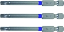 Bits torx med hål 1/4'   3-pack längd 75 mm, KSTOOLS
