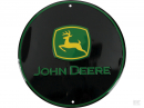 Skylt rund "John Deere logo" Svart