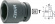 Krafthylsa 1100S  6-kant kort 1/1', Hazet Krafthylsa 1100S  6-kant kort 1/1', Hazet