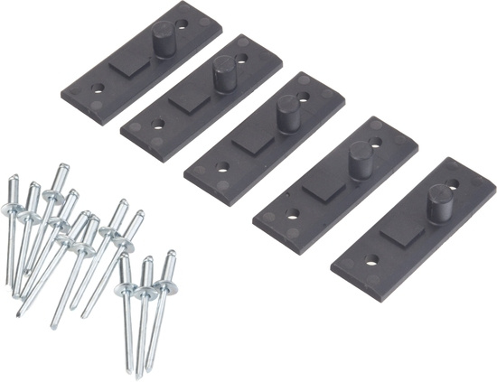 5 DRAWER LOCKING PINS, RIVETS INCL.