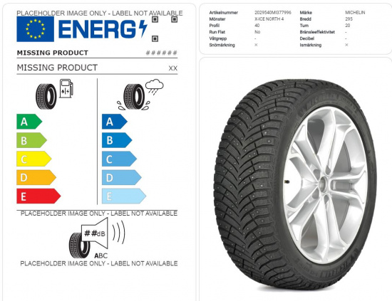 MICHELIN X-ICE 295/40R20 DUBB