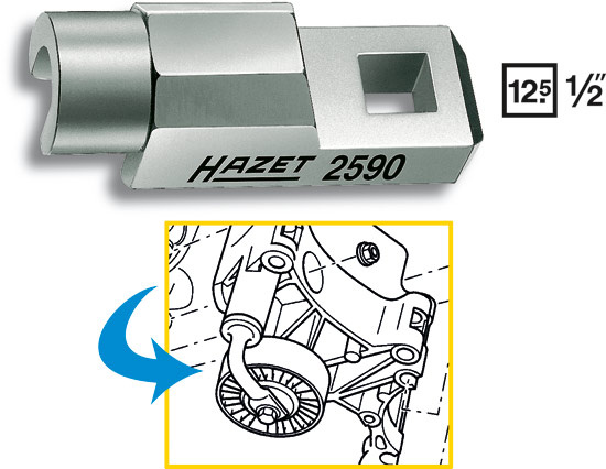 Hylsa f�r remsp�ning  