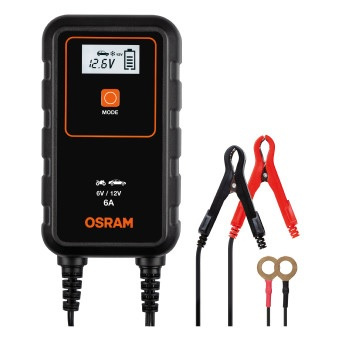 BATTERILADDARE 6/12V, 6A OSRAM