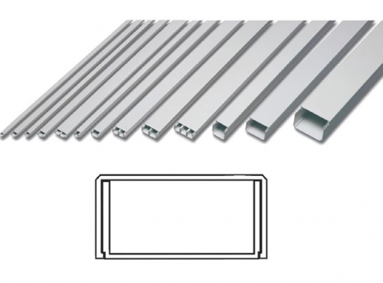 Ledningslist m.lock  10x20mm, 1,2M