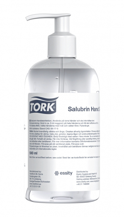 Handdesinfektion gel 70%, 500ml