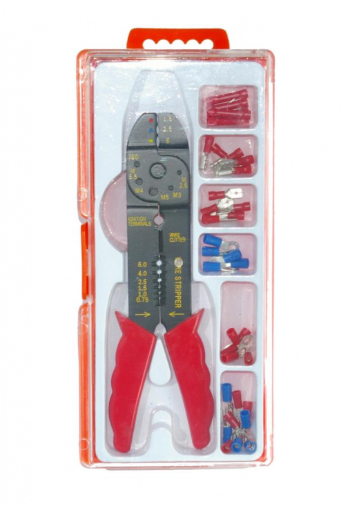 PRESSVERKTYG INKL. SORTIMENT MED KABELSKOR