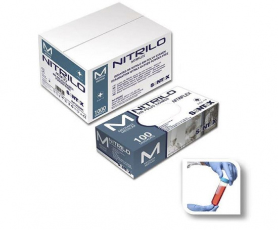 Nitrilhandske bl�, 100st
