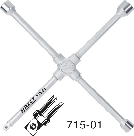 FOUR-WAY RIM WRENCH FOR PASSENGER CARS