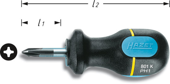 Skruvmejsel 801K Phillips, Hazet