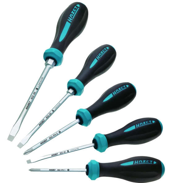 Skruvmejselsats 5 delar, Hazet