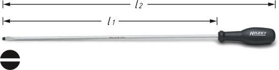 Skruvmejsel Sp�r extra l�ng, Hazet