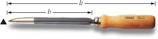 HOLLOW THREE-SQUARE SCRAPER