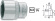 Hylsa 850  6-kant kort  1/4', Hazet Hylsa 850  6-kant kort  1/4', Hazet