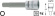 Hylsa 8801 metrisk Insex 3/8', Hazet Hylsa 8801 metrisk Insex 3/8', Hazet