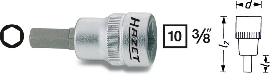Hylsa Insex 3/8', Hazet