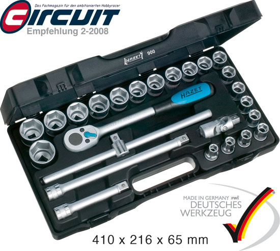 1/2tum Hylsnyckelsats, 25 delar 1/2tum 