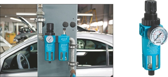 Tryckregulator med filter, Hazet