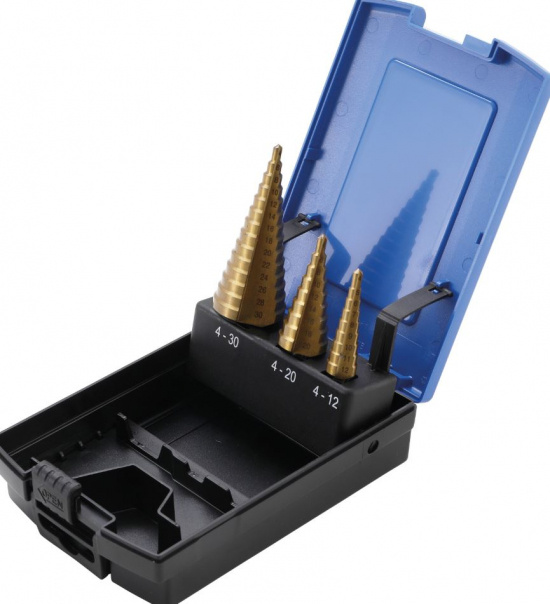 Stegborrar, 3-del � 4 - 30 mm