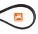 EH088 V-belt, triple, 9J1500 EH088 V-belt, triple, 9J1500