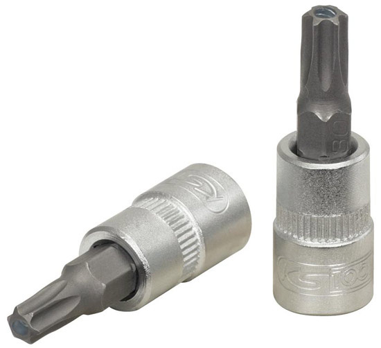 Hylsa Torx med h�l 1/4', KSTOOLS 