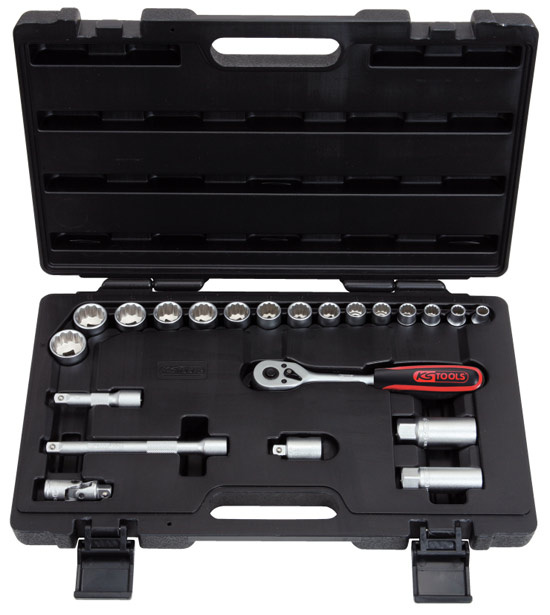 3/8tum Hylsnyckelsats 22 Delar  