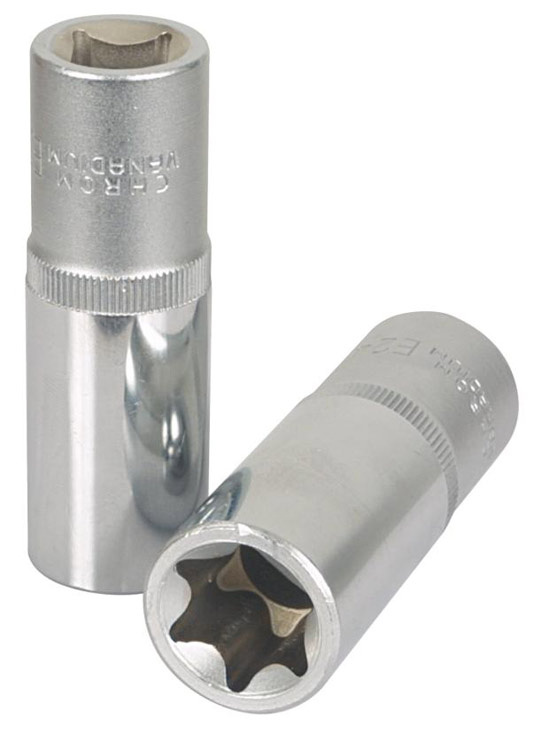 Hylsa E-Torx l�ng (TX-E) 1/2tum, KSTOOLS