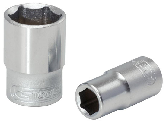 Hylsa 6-kant kort mattf�rkromad  1/4', KSTOOLS