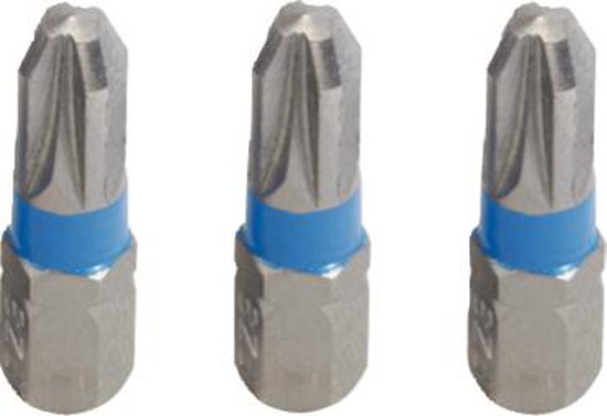 Bits PZ 1/4' 3-pack l�ngd 25 mm, KSTOOLS 