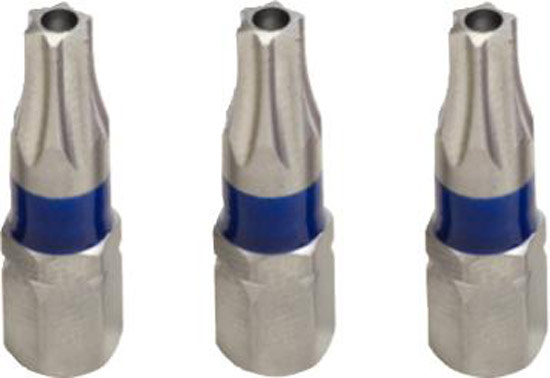 (UTG�ENDE) Bits torx med h�l 1/4' 3-pack l�ngs 25 mm, KSTOOLS 